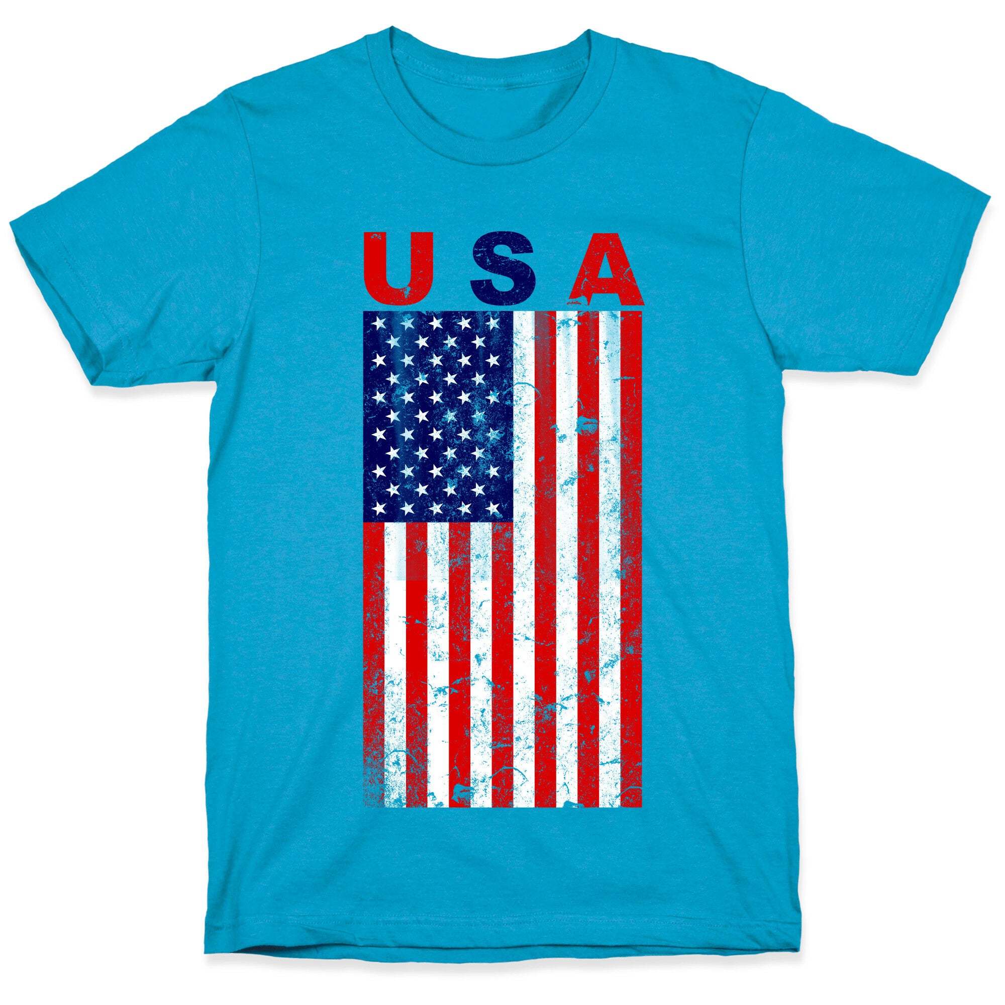USA Flag Unisex Triblend Tee